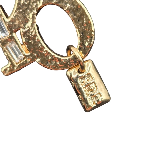 #17 Christian Dior Pin Brooch Badge Golden - Picture 7 of 12